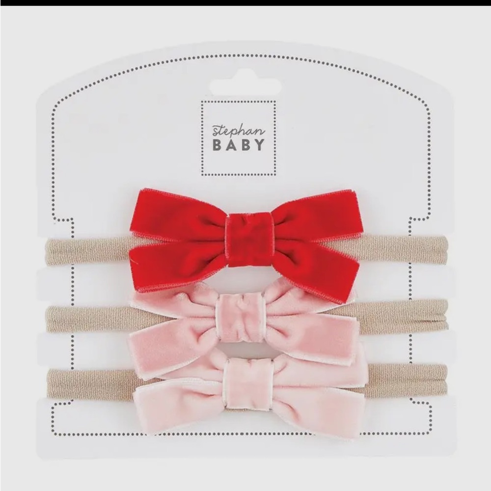 NEW Velvet Hair Bow Set